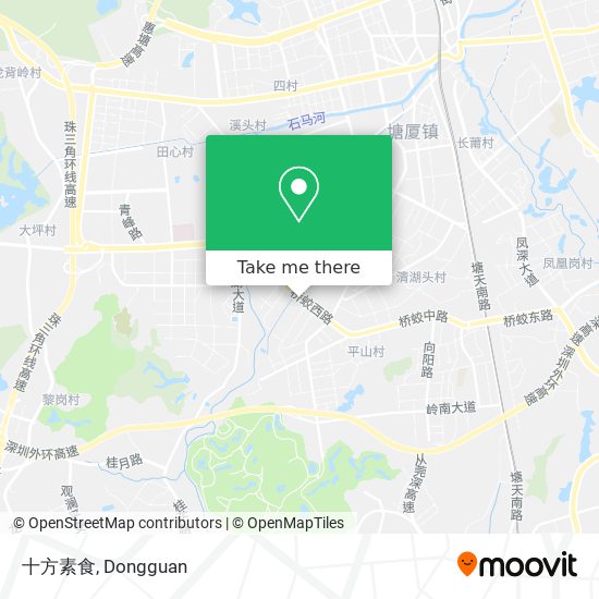 十方素食 map