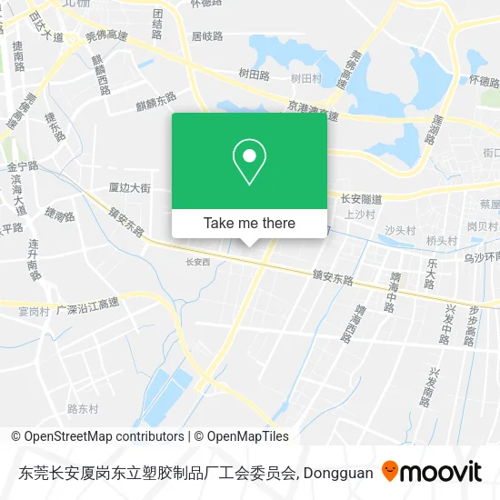 东莞长安厦岗东立塑胶制品厂工会委员会 map