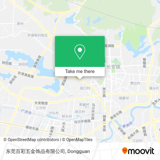 东莞百彩五金饰品有限公司 map