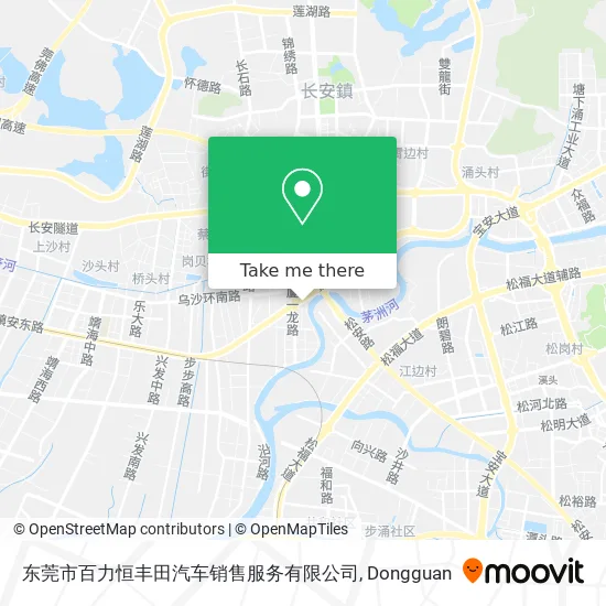 东莞市百力恒丰田汽车销售服务有限公司 map