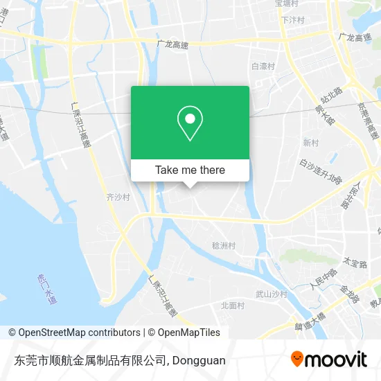 东莞市顺航金属制品有限公司 map