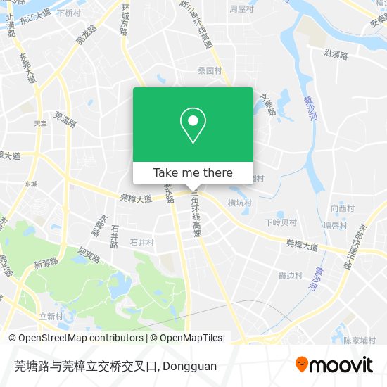 莞塘路与莞樟立交桥交叉口 map