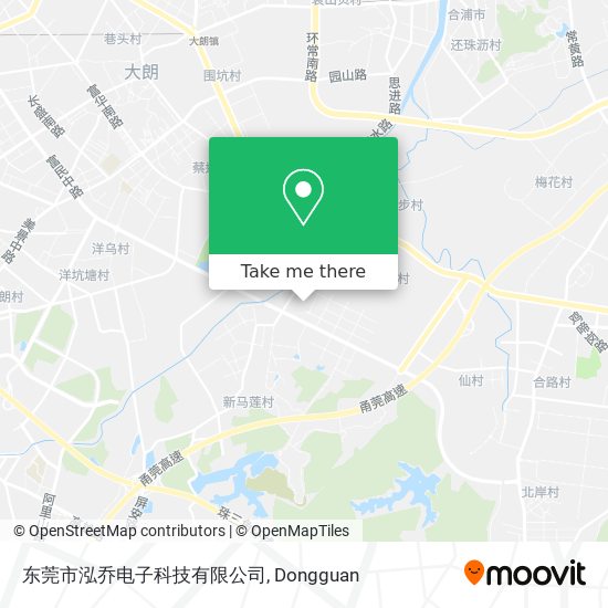 东莞市泓乔电子科技有限公司 map