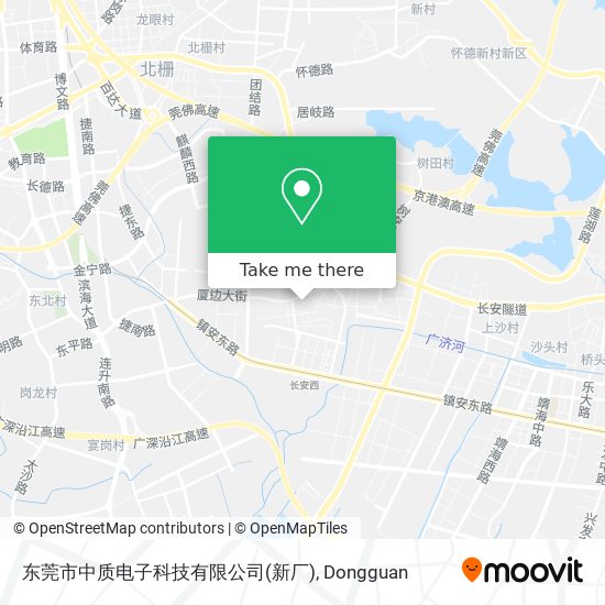 东莞市中质电子科技有限公司(新厂) map