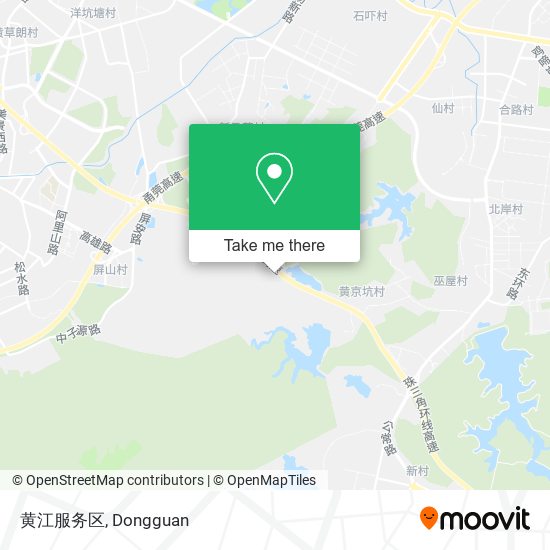 黄江服务区 map