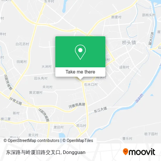 东深路与岭厦旧路交叉口 map