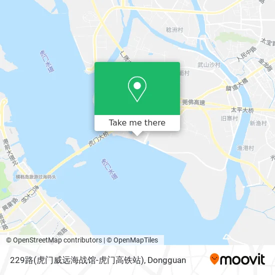 229路(虎门威远海战馆-虎门高铁站) map