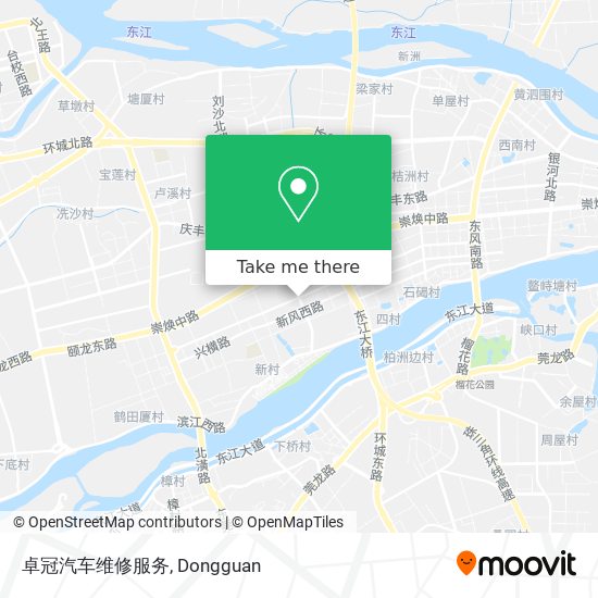 卓冠汽车维修服务 map