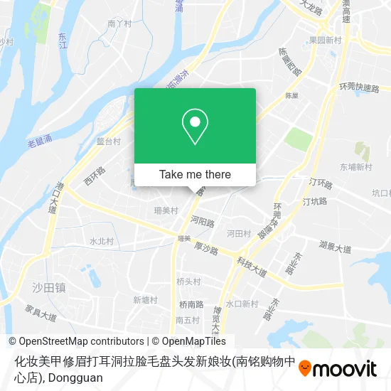 化妆美甲修眉打耳洞拉脸毛盘头发新娘妆(南铭购物中心店) map