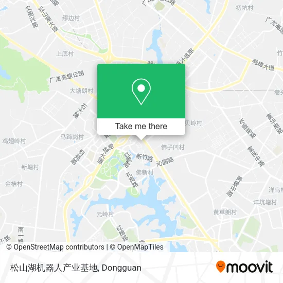 松山湖机器人产业基地 map