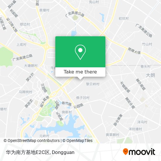 华为南方基地E2C区 map