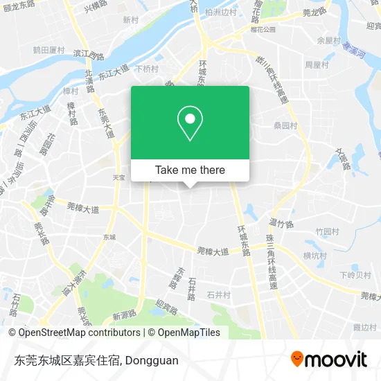 东莞东城区嘉宾住宿 map
