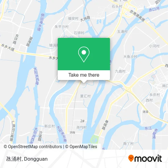 氹涌村 map