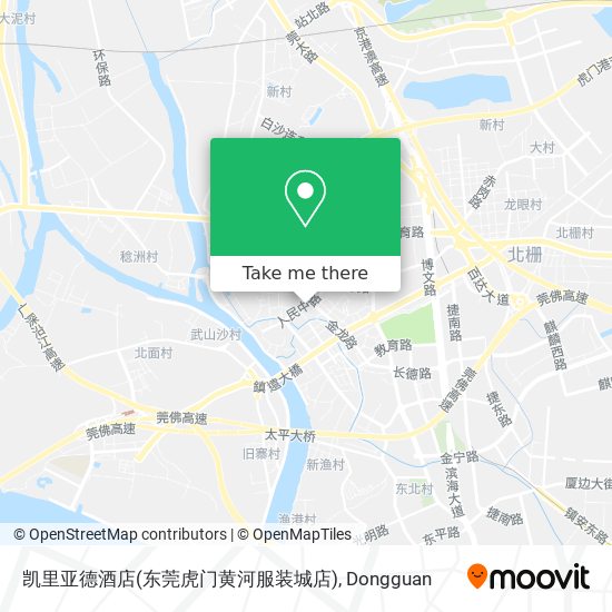 凯里亚德酒店(东莞虎门黄河服装城店) map