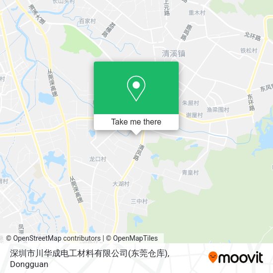 深圳市川华成电工材料有限公司(东莞仓库) map