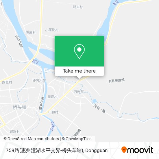 759路(惠州潼湖永平交界-桥头车站) map