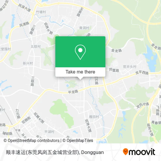 顺丰速运(东莞凤岗五金城营业部) map