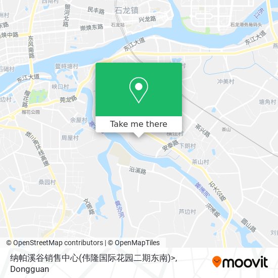 纳帕溪谷销售中心(伟隆国际花园二期东南)> map