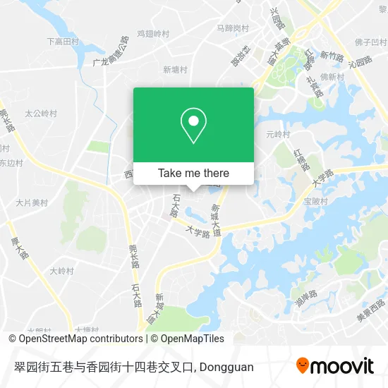 翠园街五巷与香园街十四巷交叉口 map