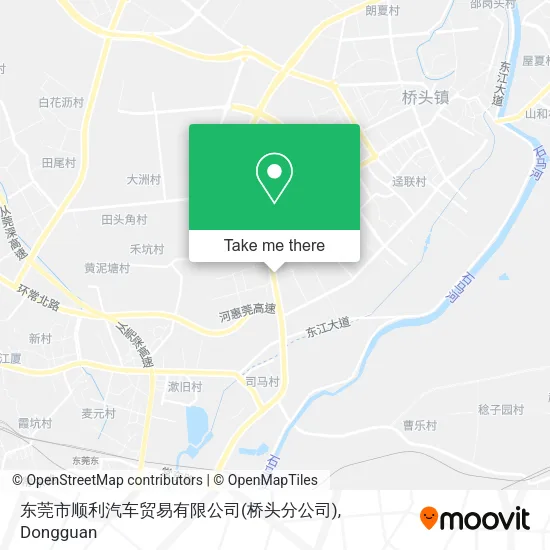 东莞市顺利汽车贸易有限公司(桥头分公司) map