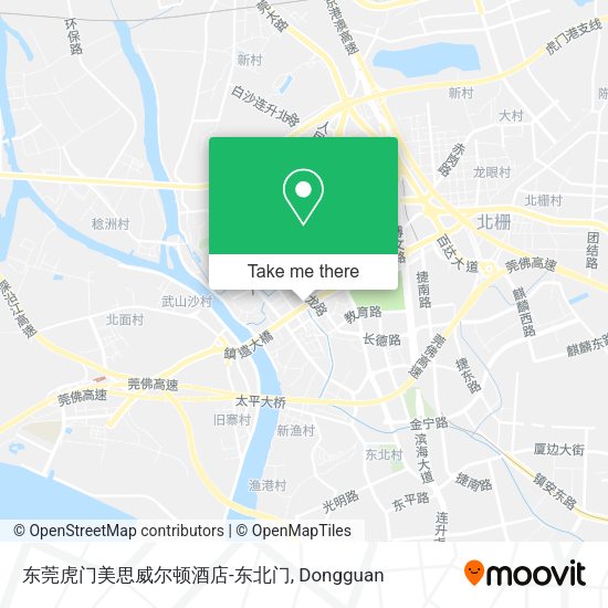 东莞虎门美思威尔顿酒店-东北门 map