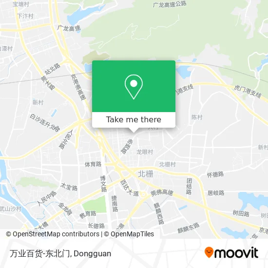 万业百货-东北门 map