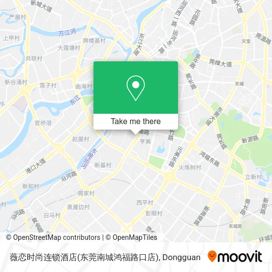 薇恋时尚连锁酒店(东莞南城鸿福路口店) map