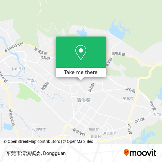 东莞市清溪镇委 map