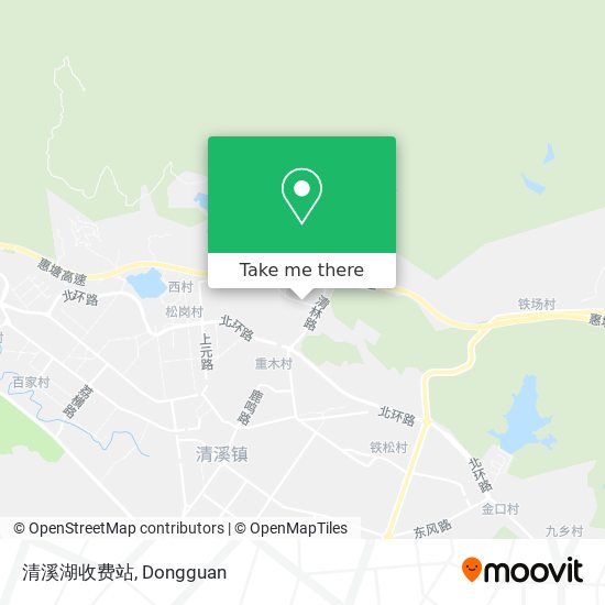 清溪湖收费站 map