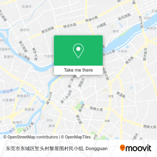 东莞市东城区堑头村黎屋围村民小组 map