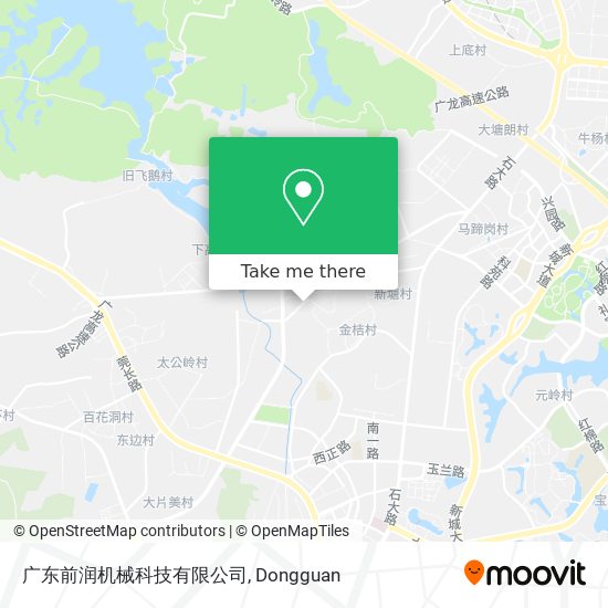 广东前润机械科技有限公司 map