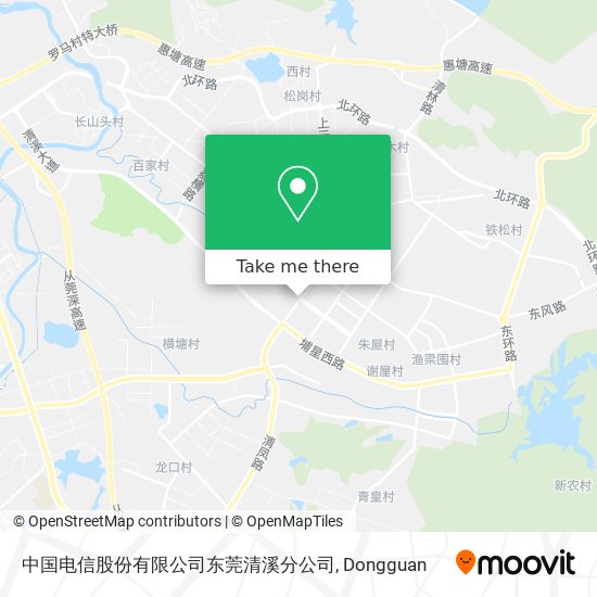 中国电信股份有限公司东莞清溪分公司 map