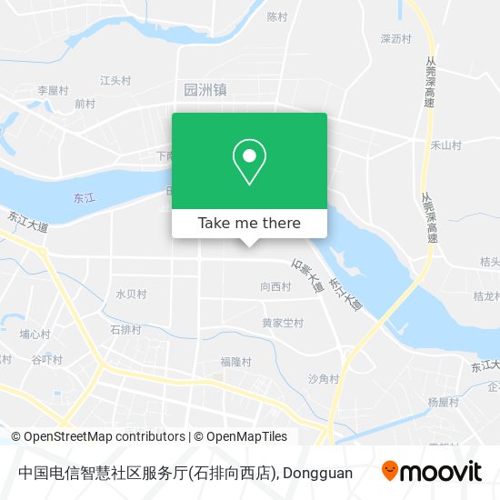 中国电信智慧社区服务厅(石排向西店) map