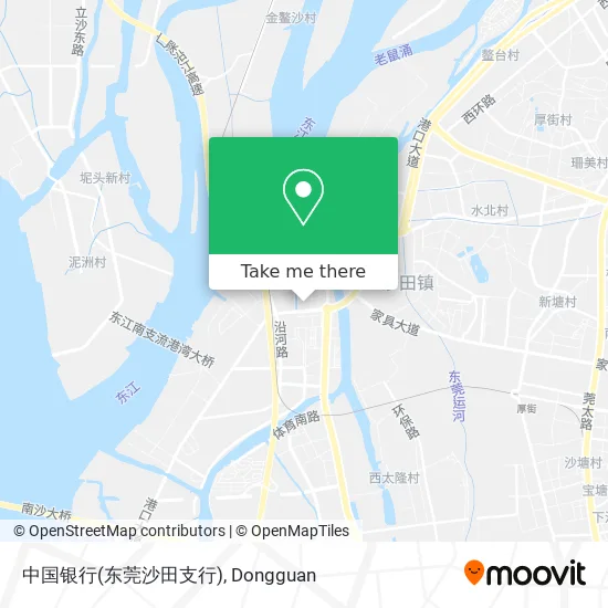 中国银行(东莞沙田支行) map