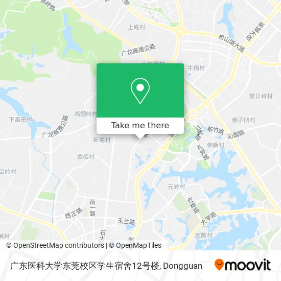 广东医科大学东莞校区学生宿舍12号楼 map