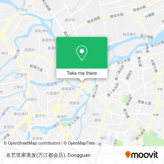 名艺世家美发(万江都会店) map