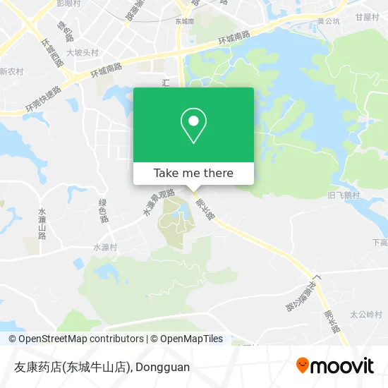友康药店(东城牛山店) map