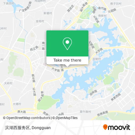 滨湖西服务区 map