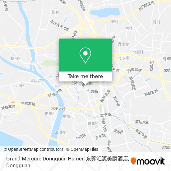 Grand Mercure Dongguan Humen 东莞汇源美爵酒店 map