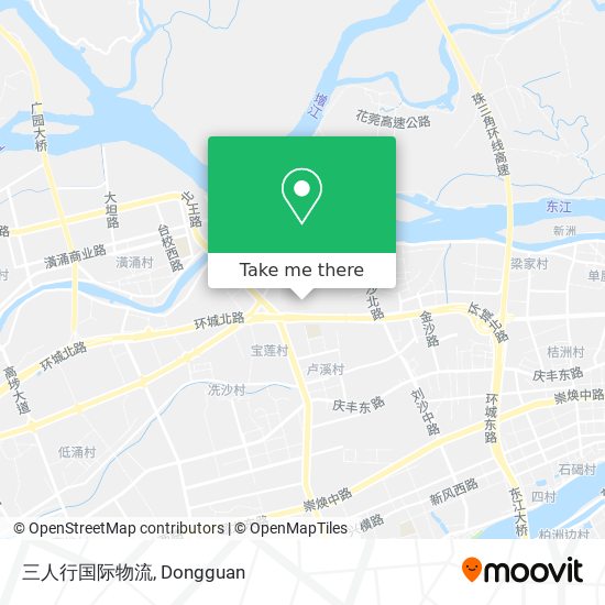 三人行国际物流 map
