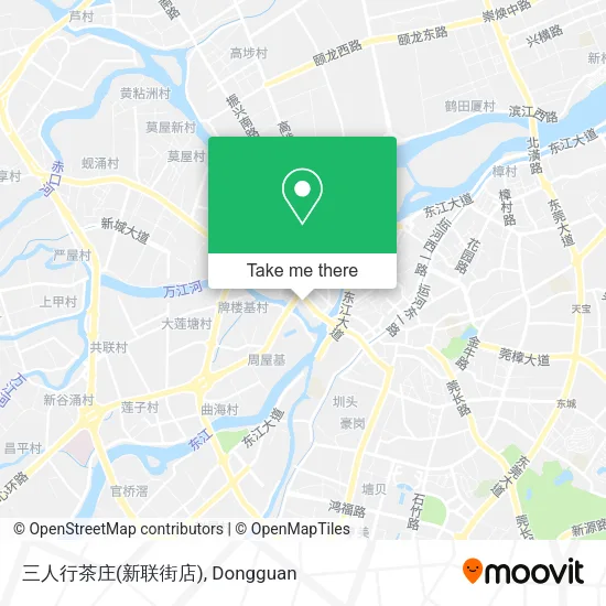 三人行茶庄(新联街店) map