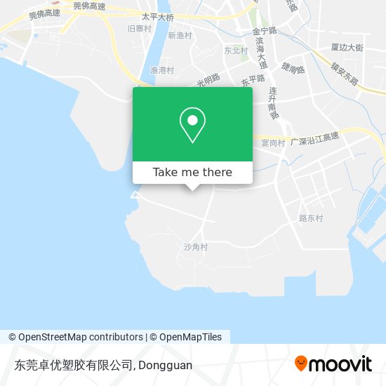 东莞卓优塑胶有限公司 map