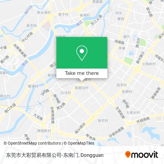 东莞市大彩贸易有限公司-东南门 map