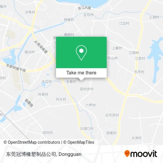 东莞冠博橡塑制品公司 map