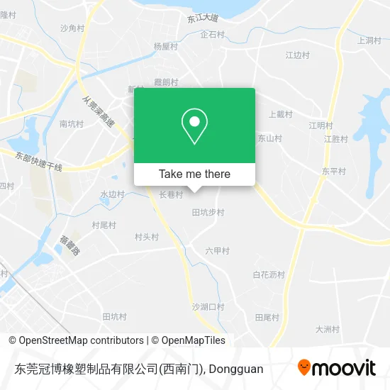 东莞冠博橡塑制品有限公司(西南门) map