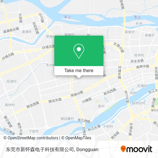 东莞市新怀森电子科技有限公司 map