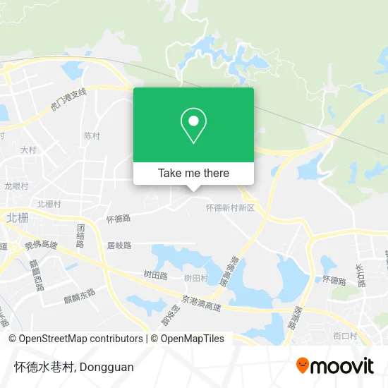 怀德水巷村 map