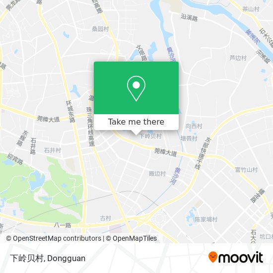 下岭贝村 map