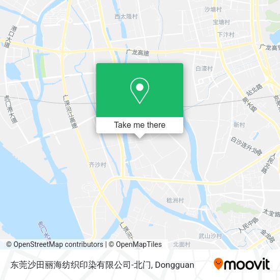 东莞沙田丽海纺织印染有限公司-北门 map
