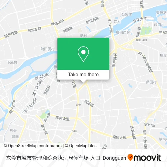 东莞市城市管理和综合执法局停车场-入口 map